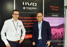 Bart 't Hoen and Luis Truyillo with Hoogendoorn. Luis noted that "IIVO is the solution for environmental control of vertical farms based on more than 60 years of experience, data-driven, growing and the plan empowerment principles."